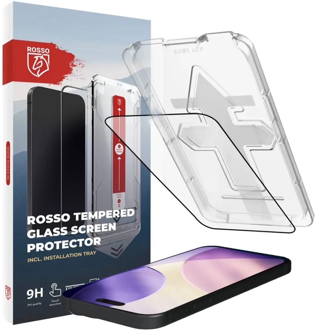 Rosso Screenprotector iPhone 17 Pro Max 9H Tempered Glass