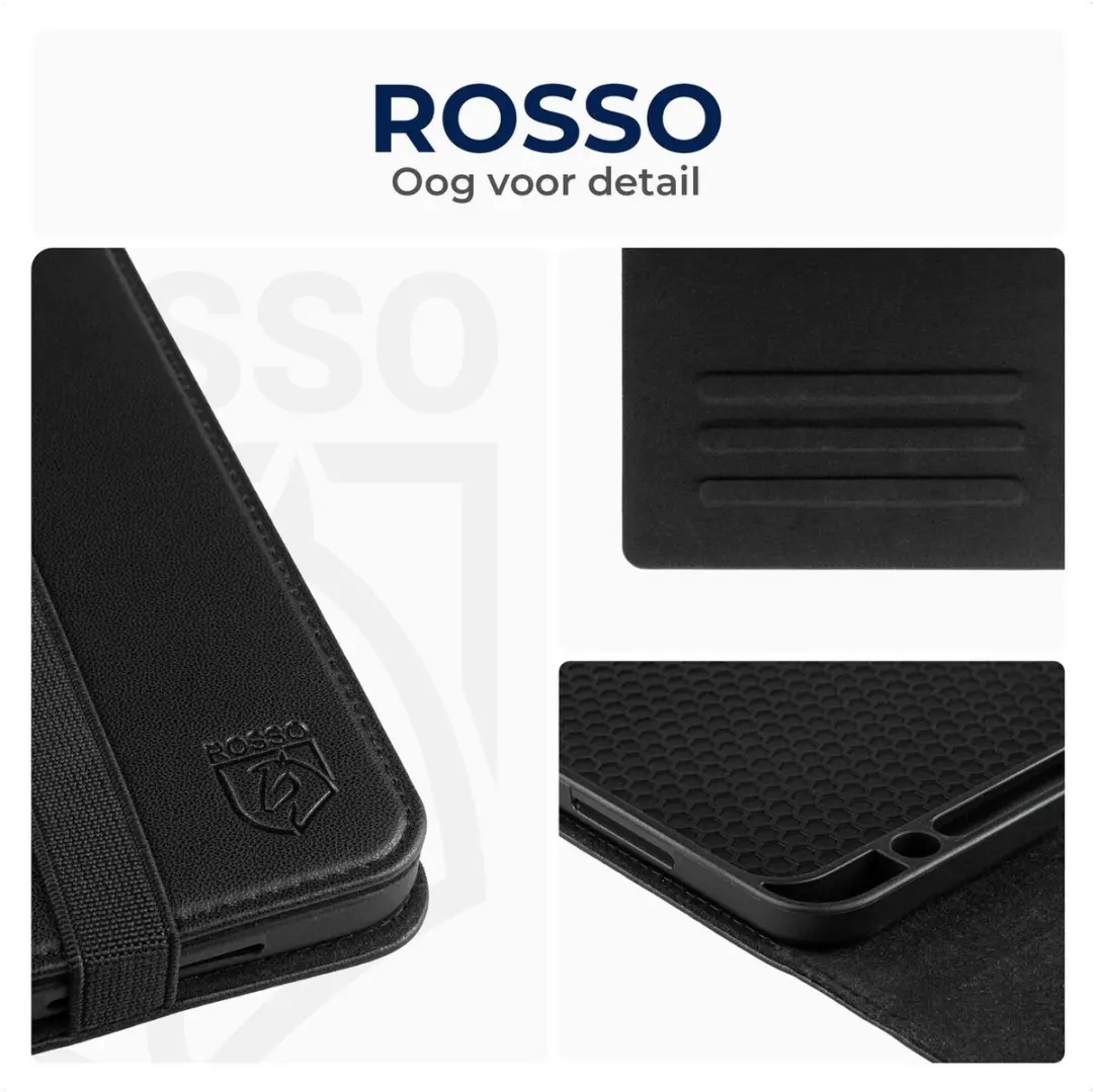 Rosso Element 228318 Hoesje Samsung Galaxy Tab A11 - Zwart