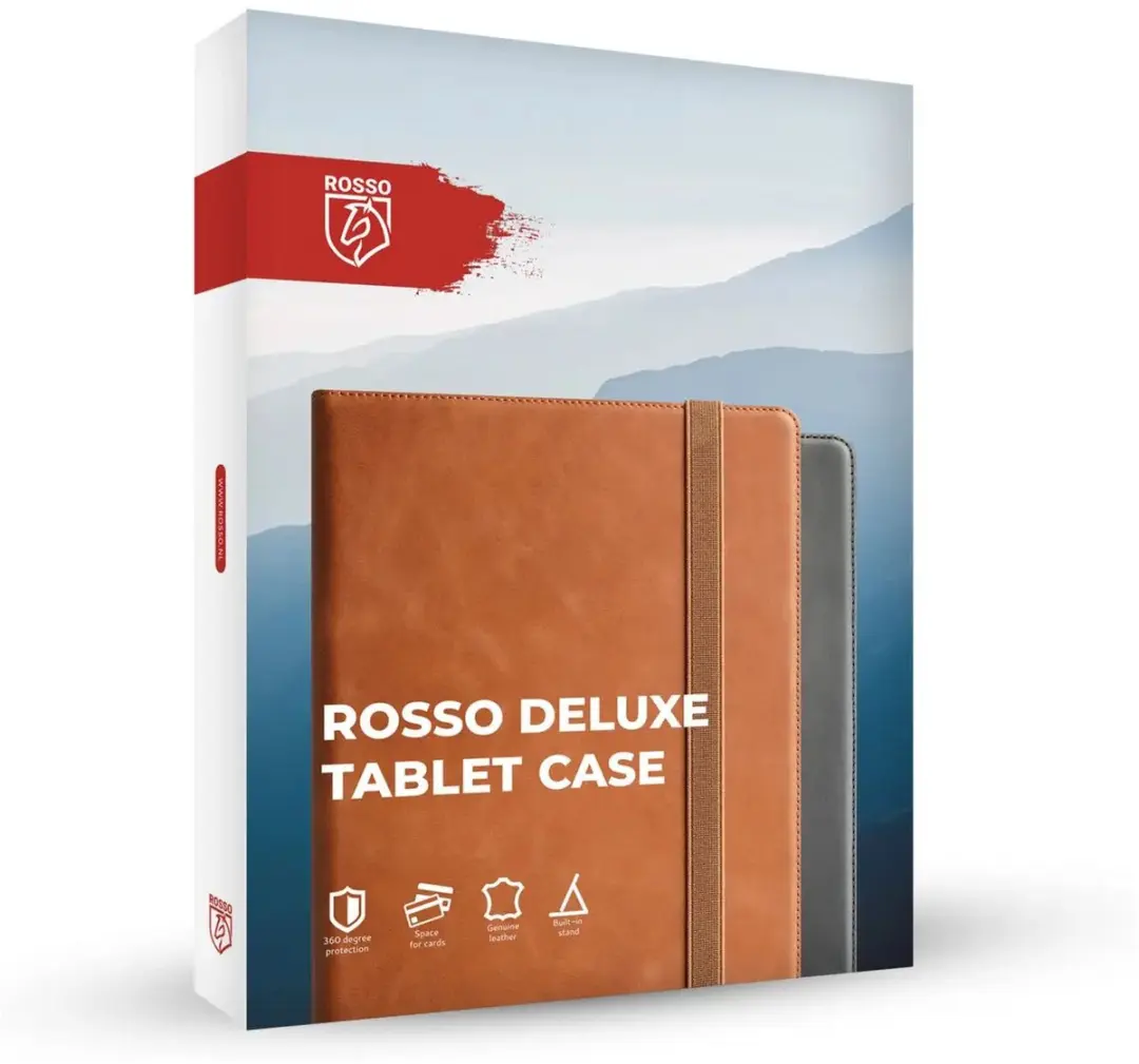 Rosso Deluxe Hoes Samsung Galaxy Tab S11 - Echt Leer Bruin - 228345 - afbeelding 6 van 6