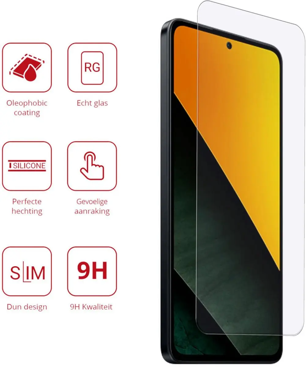 Rosso Screen Protector 9H Xiaomi Poco M7 Pro - Glasplaatje