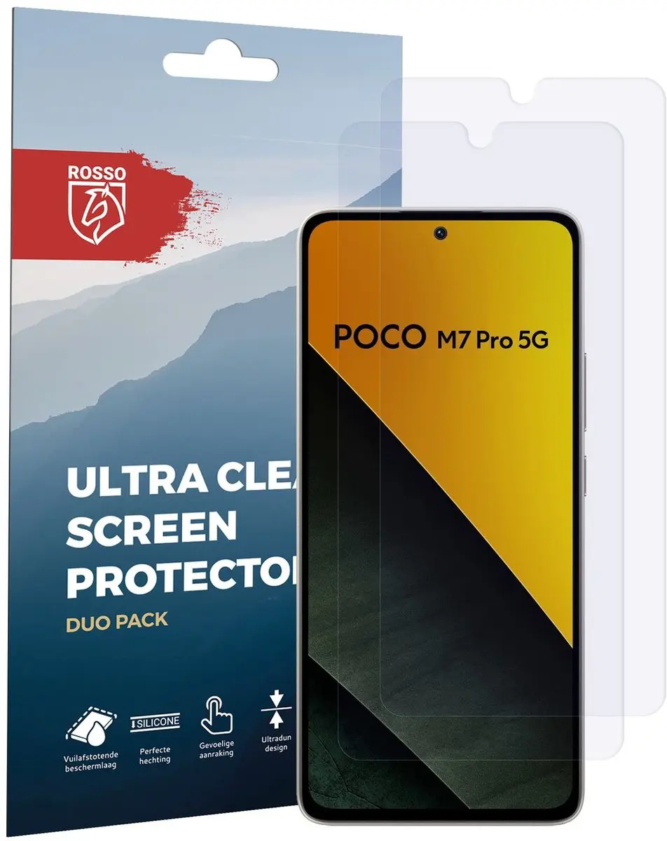 Rosso Screen Protector Ultra Clear 2 Stuks