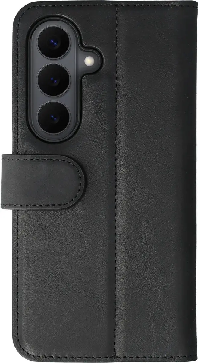 Rosso Elite 242691 Hoesje Samsung Galaxy S26 - MagSafe/Qi2 - Echt Leer - 3 Pasjes - Zwart