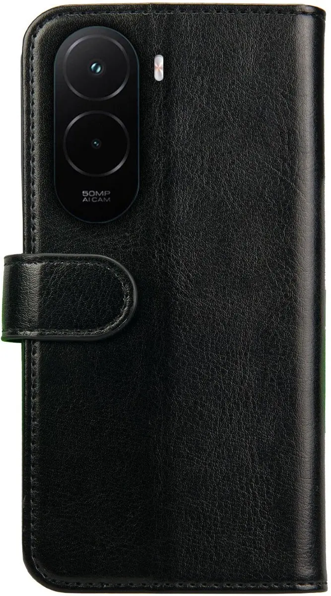 Rosso Element Wallet Book Case 242724 - Xiaomi Poco M6 - 3 Pasjes - Zwart