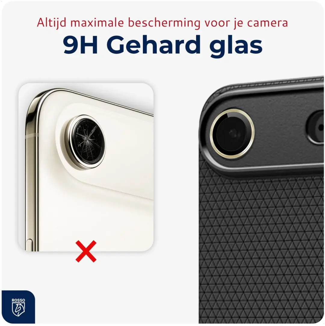 Rosso Camera Frame Protector iPhone Air - 9H Goud