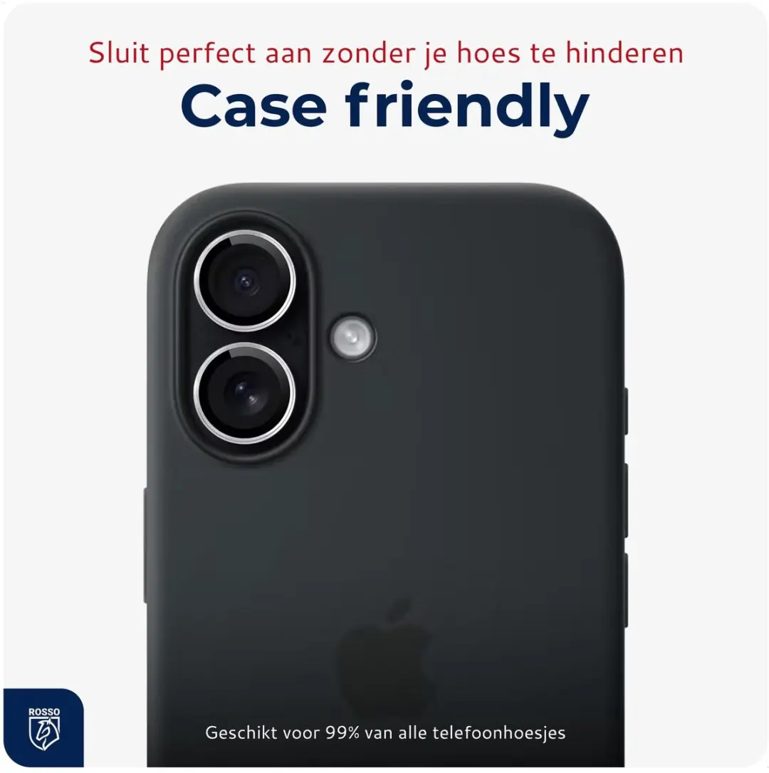 Rosso Camera Frame Protector iPhone 17 - 9H Glas - Zilver