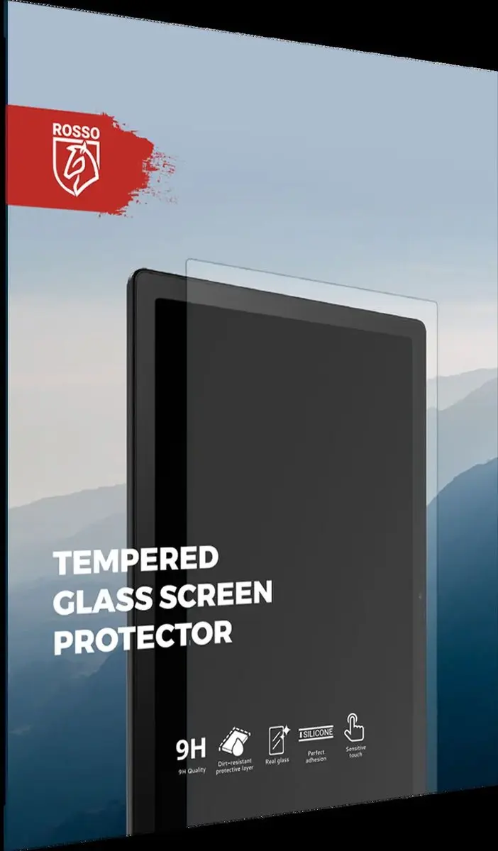 Rosso 252492 Screen Protector Xiaomi Pad 7/7 Pro - 9H Glas - Transparant/Red - afbeelding 6 van 6