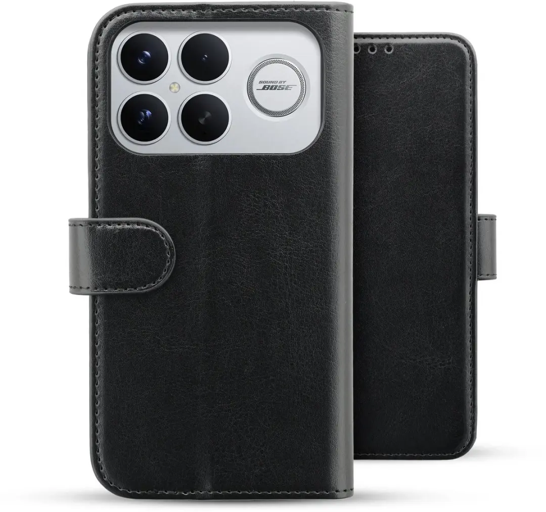 Rosso Element Wallet Book Case 253407 - Xiaomi Poco F8 Ultra - 3 Pasjes - Zwart