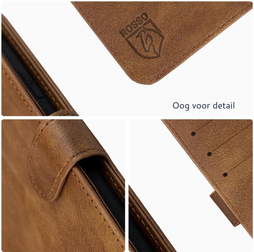 Rosso Element Wallet Book Case 253416 - Xiaomi Poco F8 Pro - 3 Pasjes - Bruin