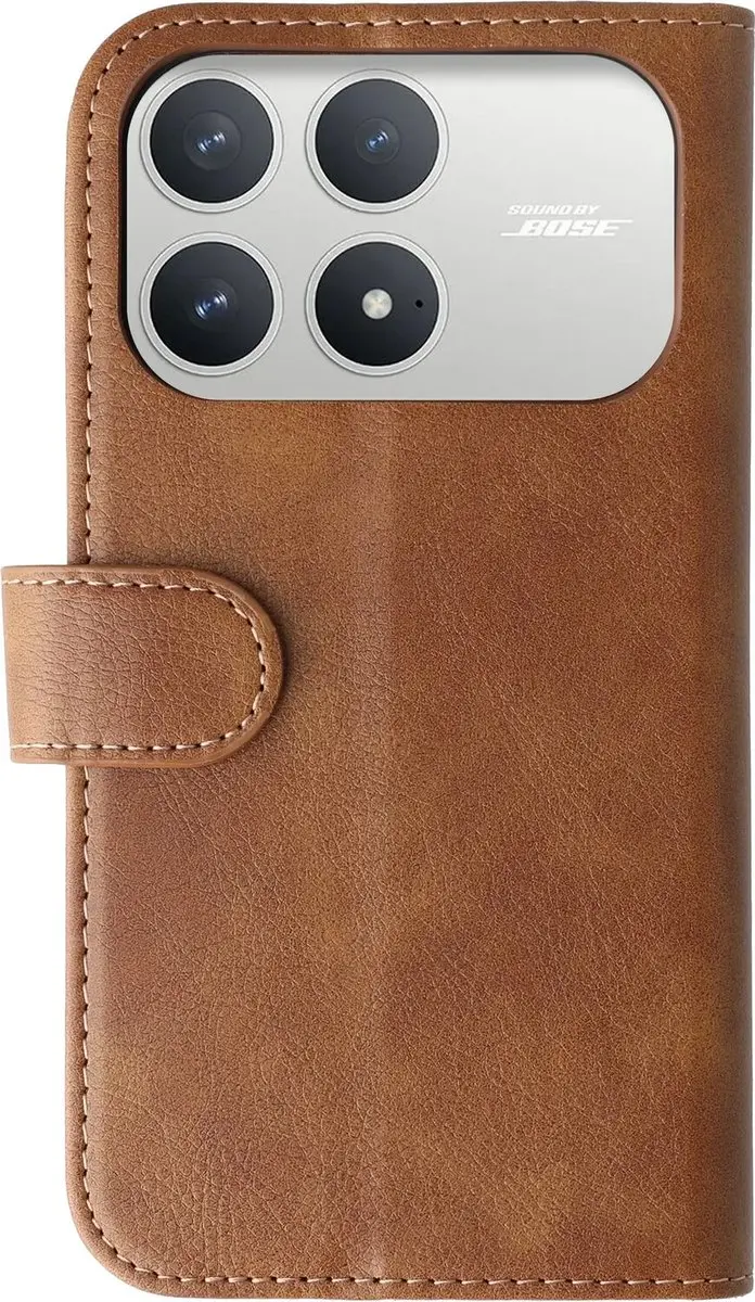 Rosso Element Wallet Book Case 253416 - Xiaomi Poco F8 Pro - 3 Pasjes - Bruin - afbeelding 6 van 6