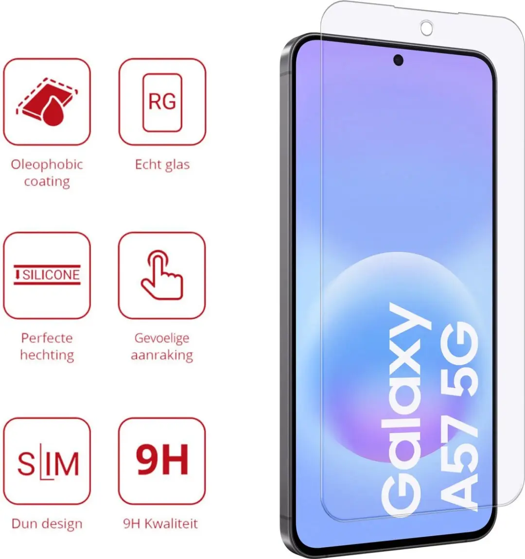Rosso Screen Protector Samsung Galaxy A57 - 9H Tempered Glass
