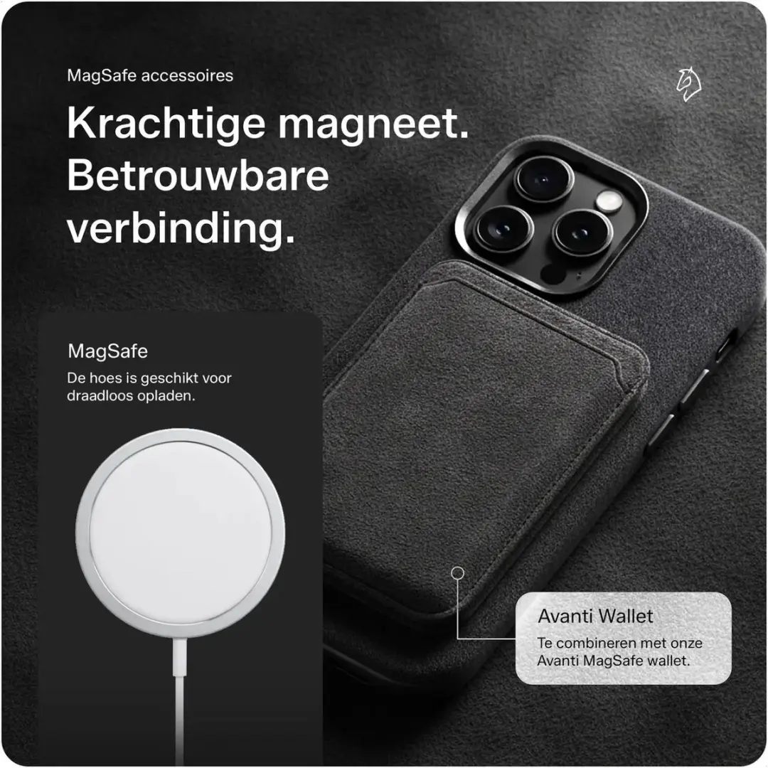 Rosso Avanti Hoesje 253665 - Samsung Galaxy S26 Ultra - Grijs - 3 Pasjes - afbeelding 6 van 6