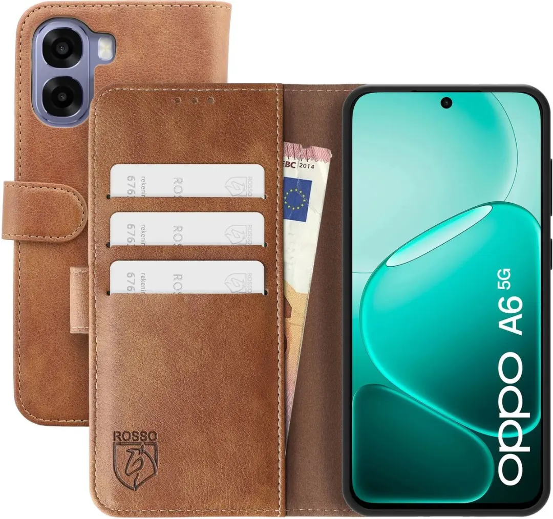 Rosso Element Wallet Book Case Oppo A6x