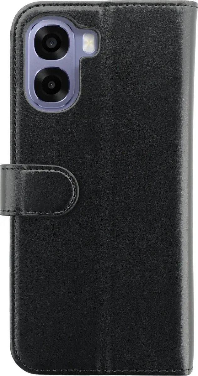 Rosso Element Wallet Book Case Oppo A6x - 3 Pasjes - Zwart