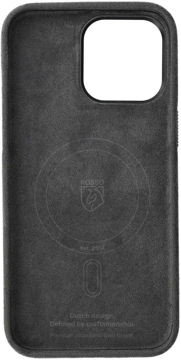 Rosso Avanti iPhone 16 Pro Hoesje - Grijs - 3 Pasjes - afbeelding 6 van 6