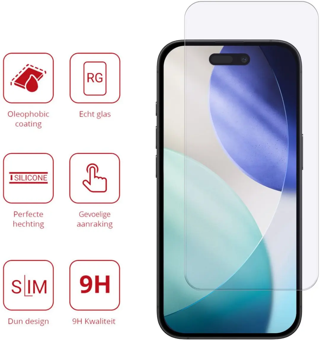 Rosso Screen Protector iPhone 17/17 Pro - 2 Stuks