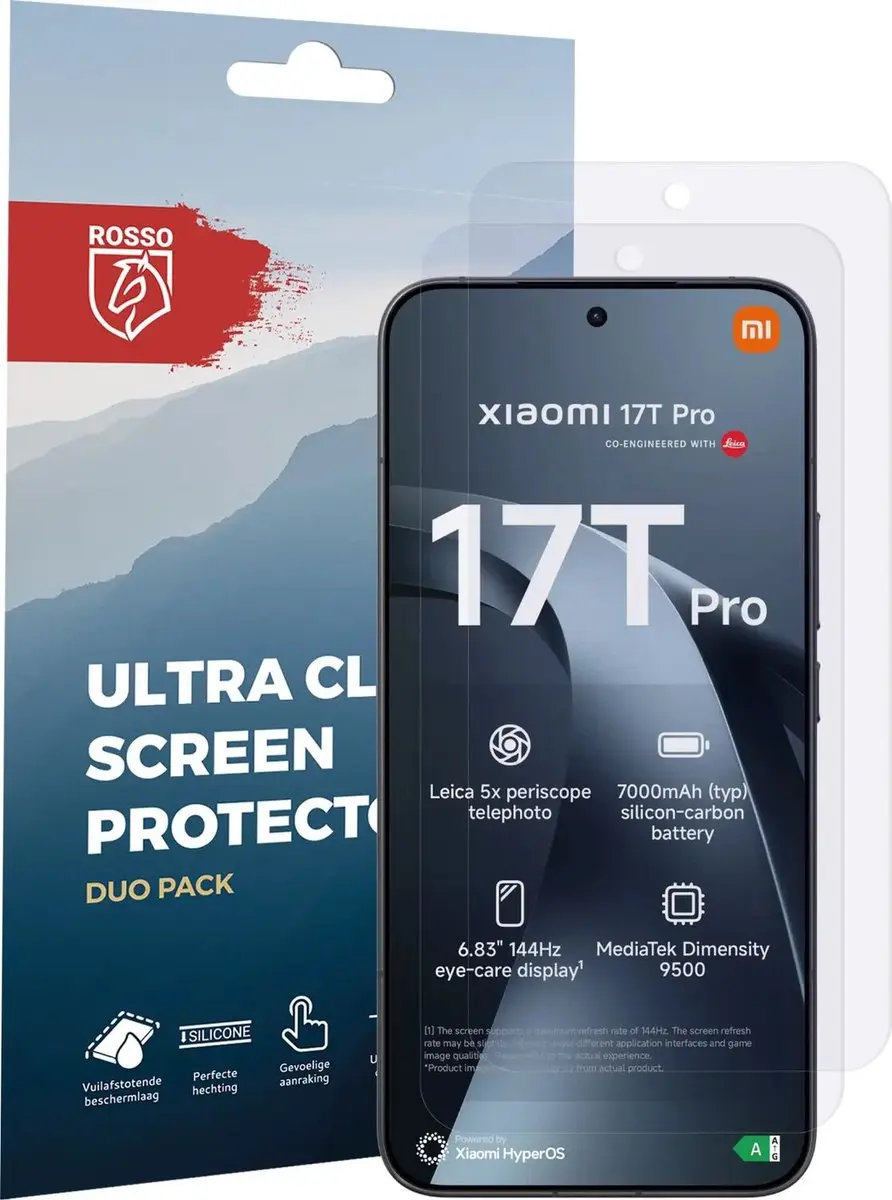 Rosso Screen Protector Xiaomi 17T Pro - 2 Stuks