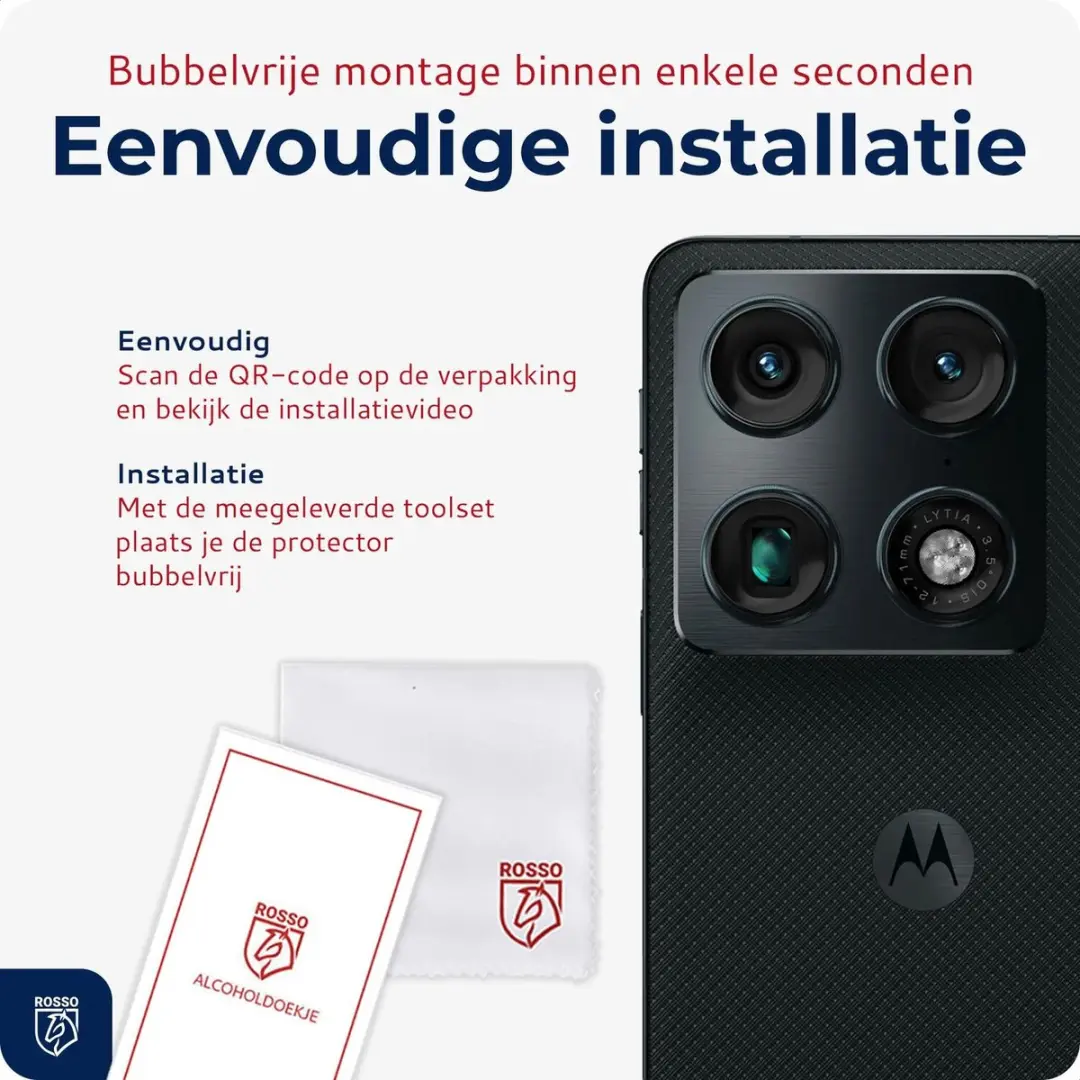 Rosso Camera Protector Motorola Razr Fold - Ultra Dun Glas - Transparant
