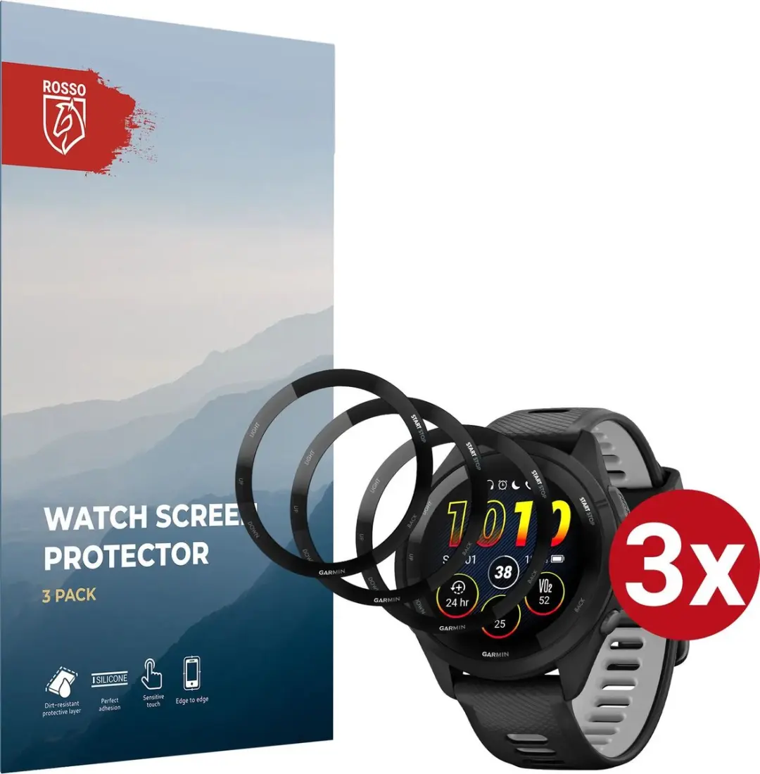 Rosso Hybrid Glass Garmin Forerunner 265