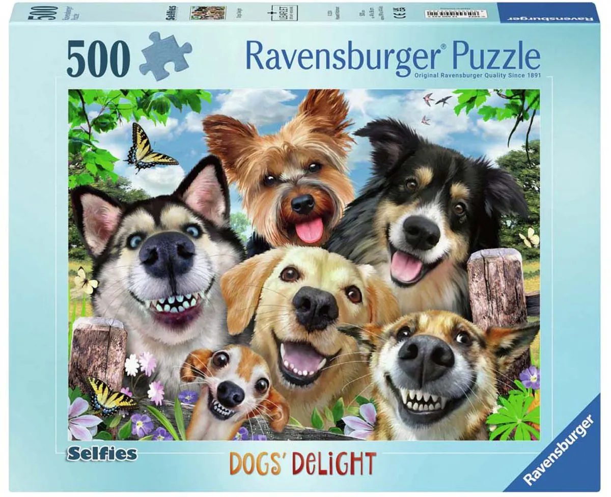 Ravensburger Vrolijke Honden Legpuzzel 500 Stuks - 12000532
