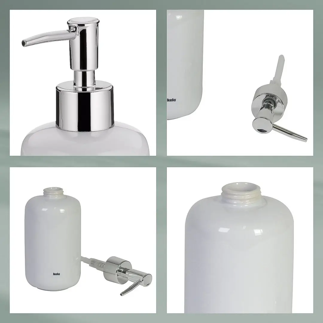 Kela Isabella Zeepdispenser 0.4L - Wit