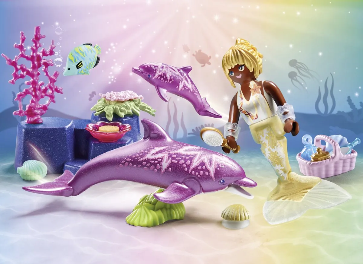 Playmobil Princess Magic Zeemeermin met dolfijnen 71501 - Multicolor