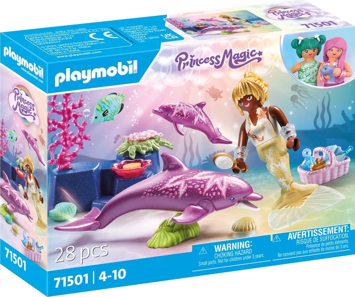 Playmobil Princess Magic Zeemeermin met dolfijnen 71501