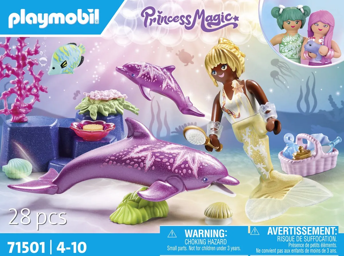 Playmobil Princess Magic Zeemeermin met dolfijnen 71501 - Multicolor - afbeelding 6 van 6