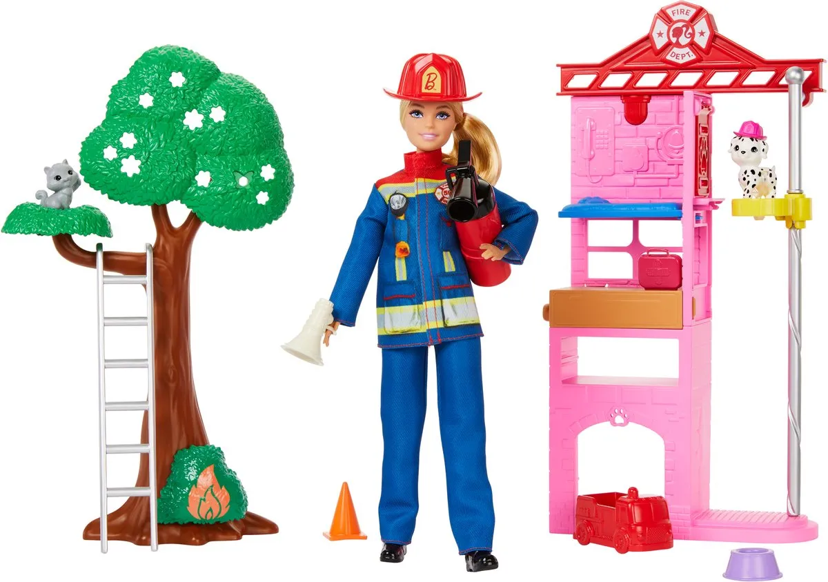 Barbie Brandweervrouw Speelset HRG55