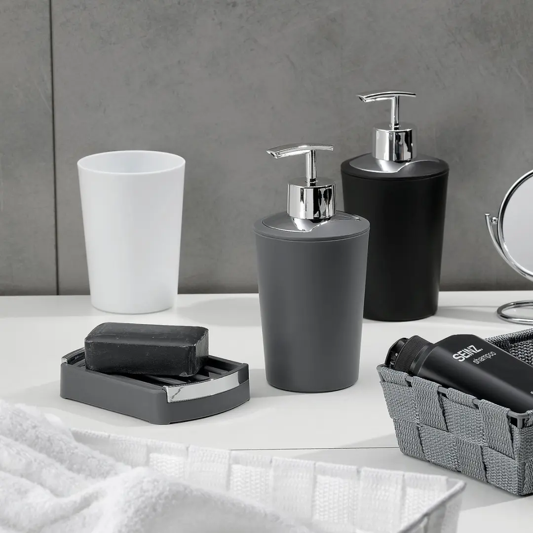 Kela Marta Zeepdispenser - 0.35L - Zwart - afbeelding 3 van 6