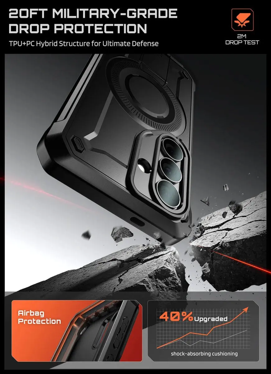 Supcase MagPro Hoesje 14536 - Samsung Galaxy S26 Plus - Zwart