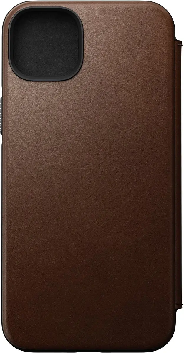 NOMAD Modern Leather Folio Case 114664118E8E - iPhone 14 Plus - 3 Pasjes - Bruin