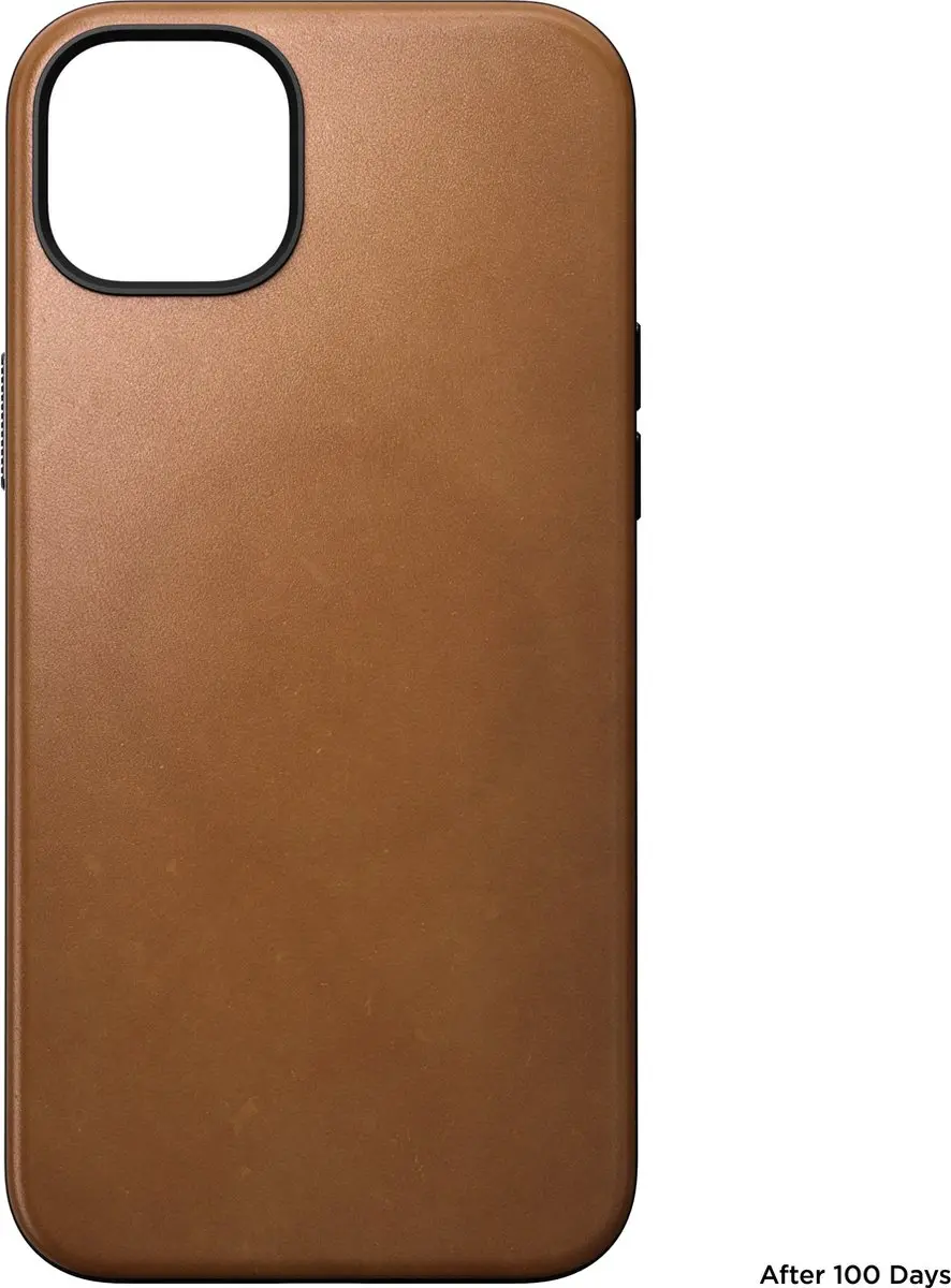 NOMAD Modern Leather Case NM01611585 - Hoesje iPhone 15 Plus - English tan - afbeelding 5 van 6