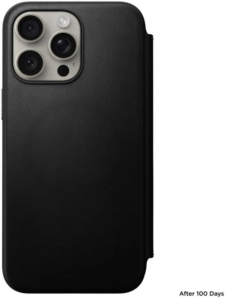 NOMAD Modern Leather Folio 114673114040 - iPhone 15 Pro Max Hoesje - Zwart - afbeelding 6 van 6