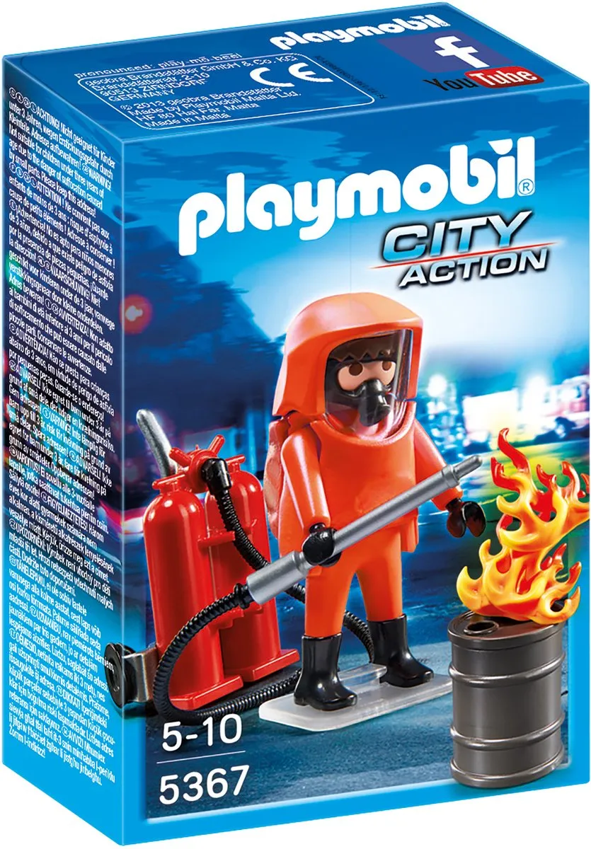 Playmobil Brandweerman Gascombi 5367 - Multicolor - afbeelding 5 van 5