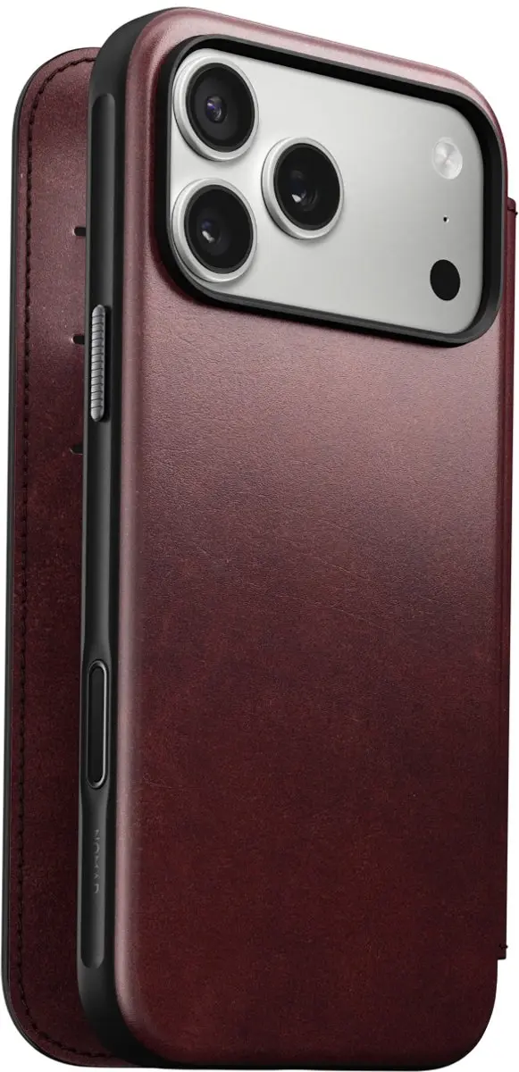 NOMAD Horween Lederen Folio iPhone 17 Pro Max NM011826858 - Bruin - afbeelding 2 van 6