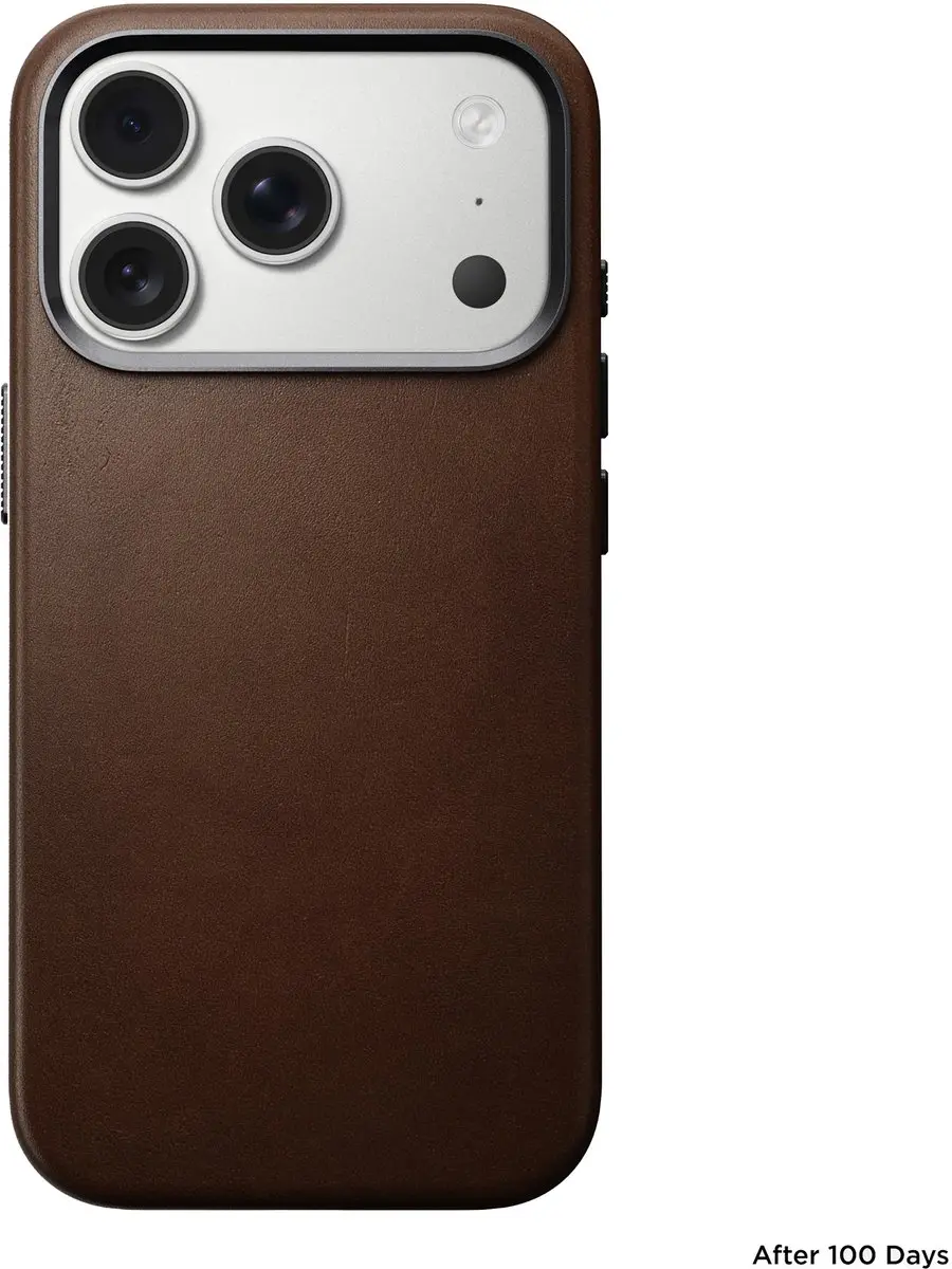 NOMAD Traditional Lederen Hoesje iPhone 17 Pro 114727114080 - Bruin