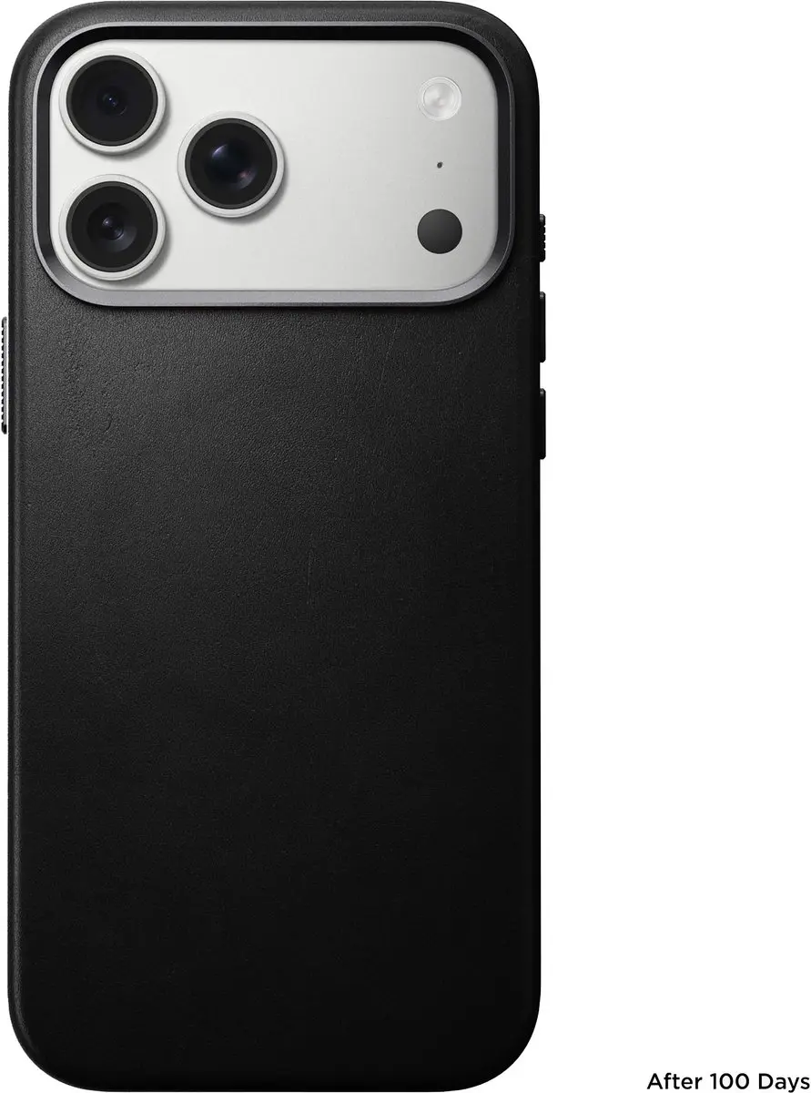 NOMAD Traditional Lederen Hoesje iPhone 17 Pro Max NM011895858 - Zwart - afbeelding 3 van 6