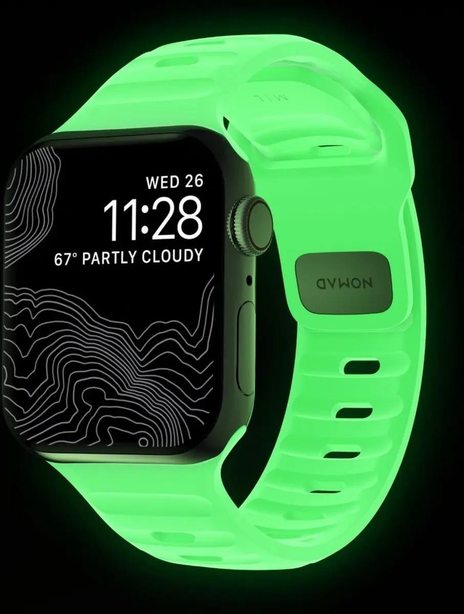 NOMAD Sport Band Limited Edition Apple Watch - Groen - S/M - afbeelding 5 van 6