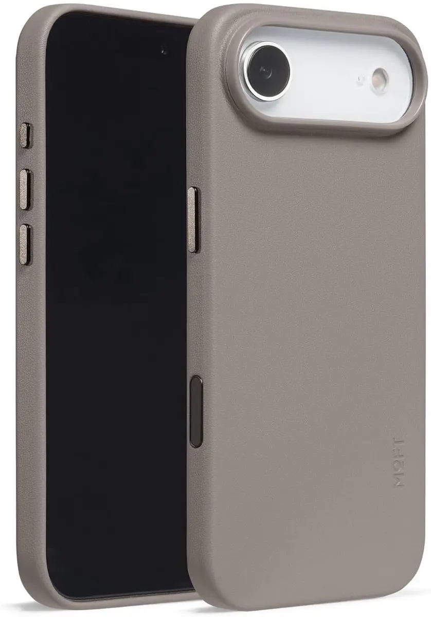 MOFT Hoesje iPhone Air - Vegan Leer - Taupe - MagSafe