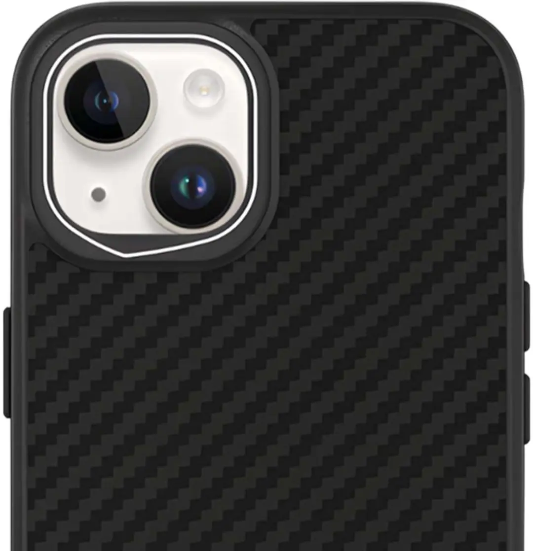 RhinoShield SolidSuit iPhone 15 Plus Hoesje Back Cover Carbon Zwart