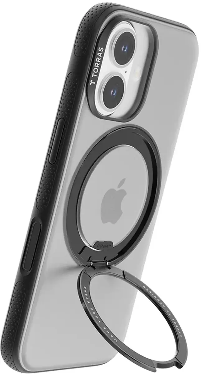 Torras Ostand R Fitness Back Cover iPhone 17 - Transparant