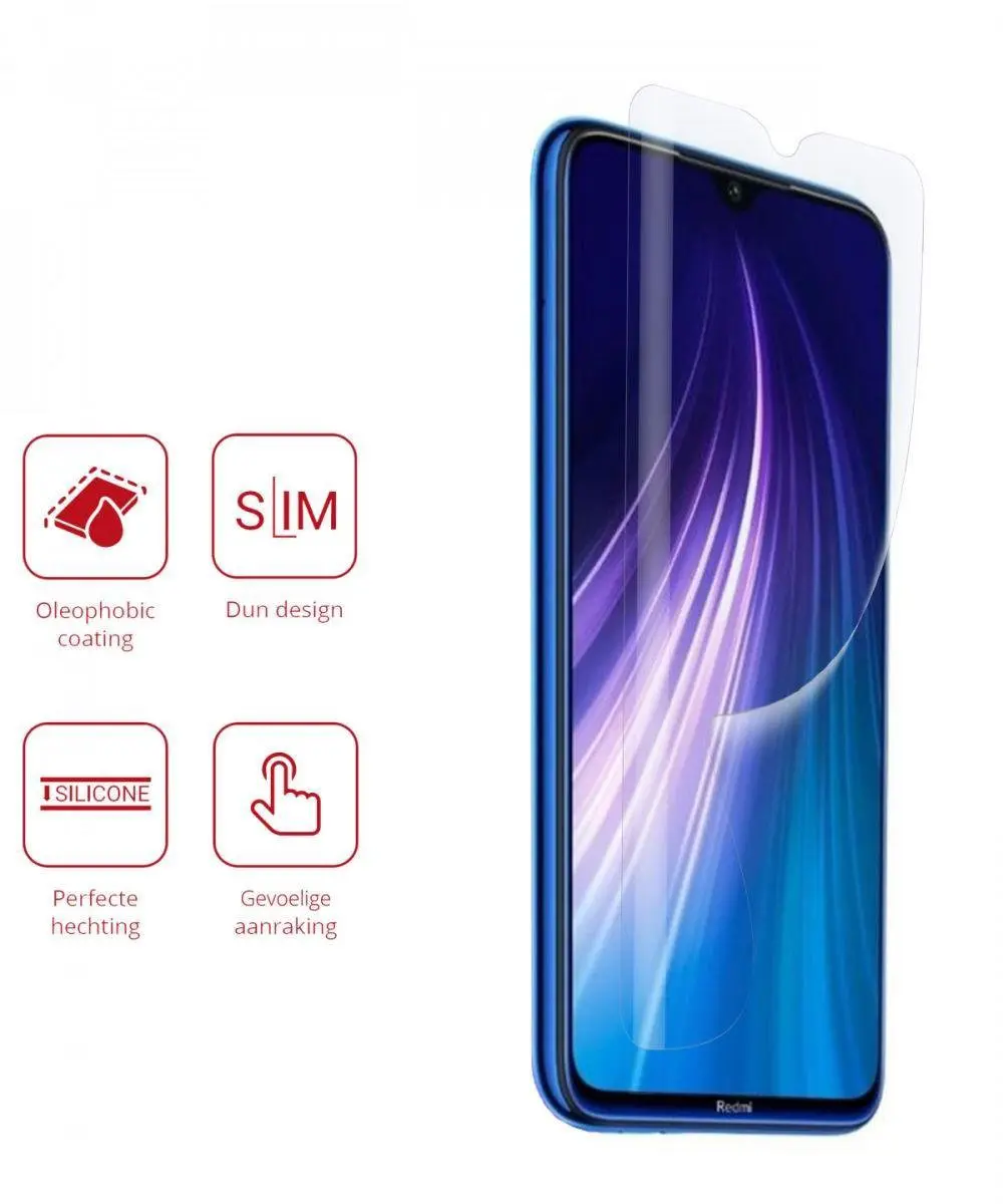 Rosso Screen Protector Ultra Clear 2 Stuks - Xiaomi Redmi Note 8 Pro
