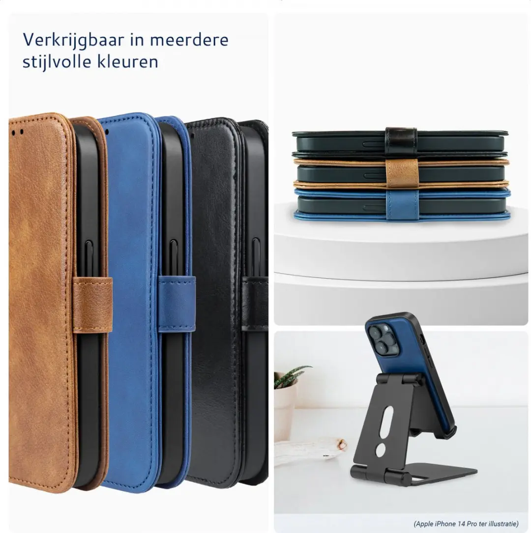 Rosso Element 2-in-1 Hoesje iPhone 11 - 3 Pasjes - Blauw