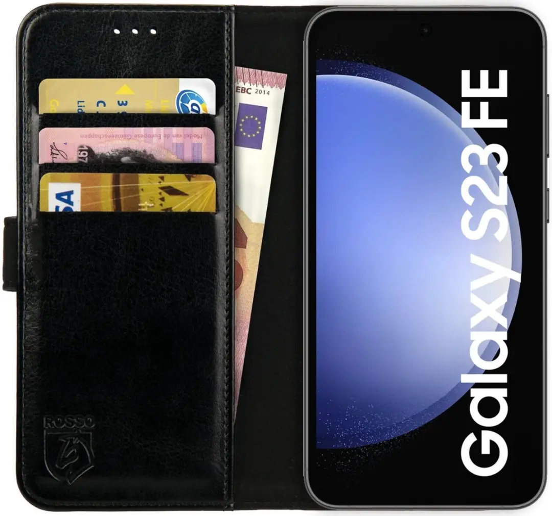 Rosso Element Book Case Wallet Hoesje Geschikt voor Samsung Galaxy S23 FE