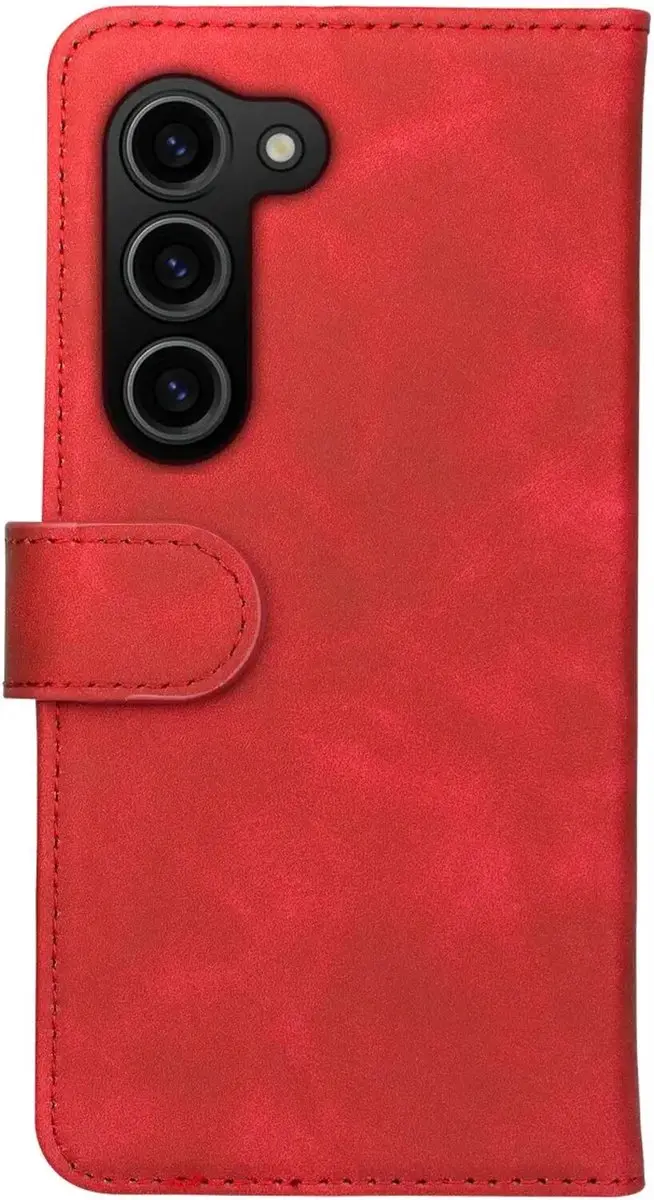 Rosso Element Book Case Wallet Samsung Galaxy S23 FE - 3 Pasjes - Rood