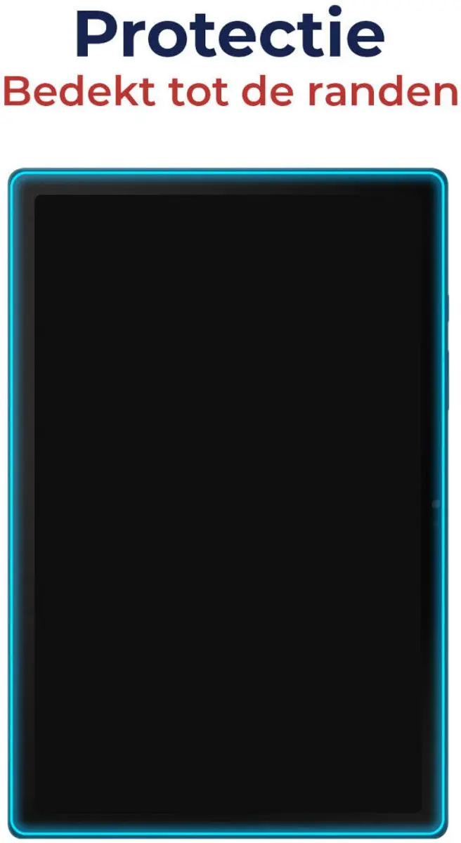 Rosso Screen Protector 159963 - iPad 9.7 2017/2018/Air 2 - Glas - Transparant/Red