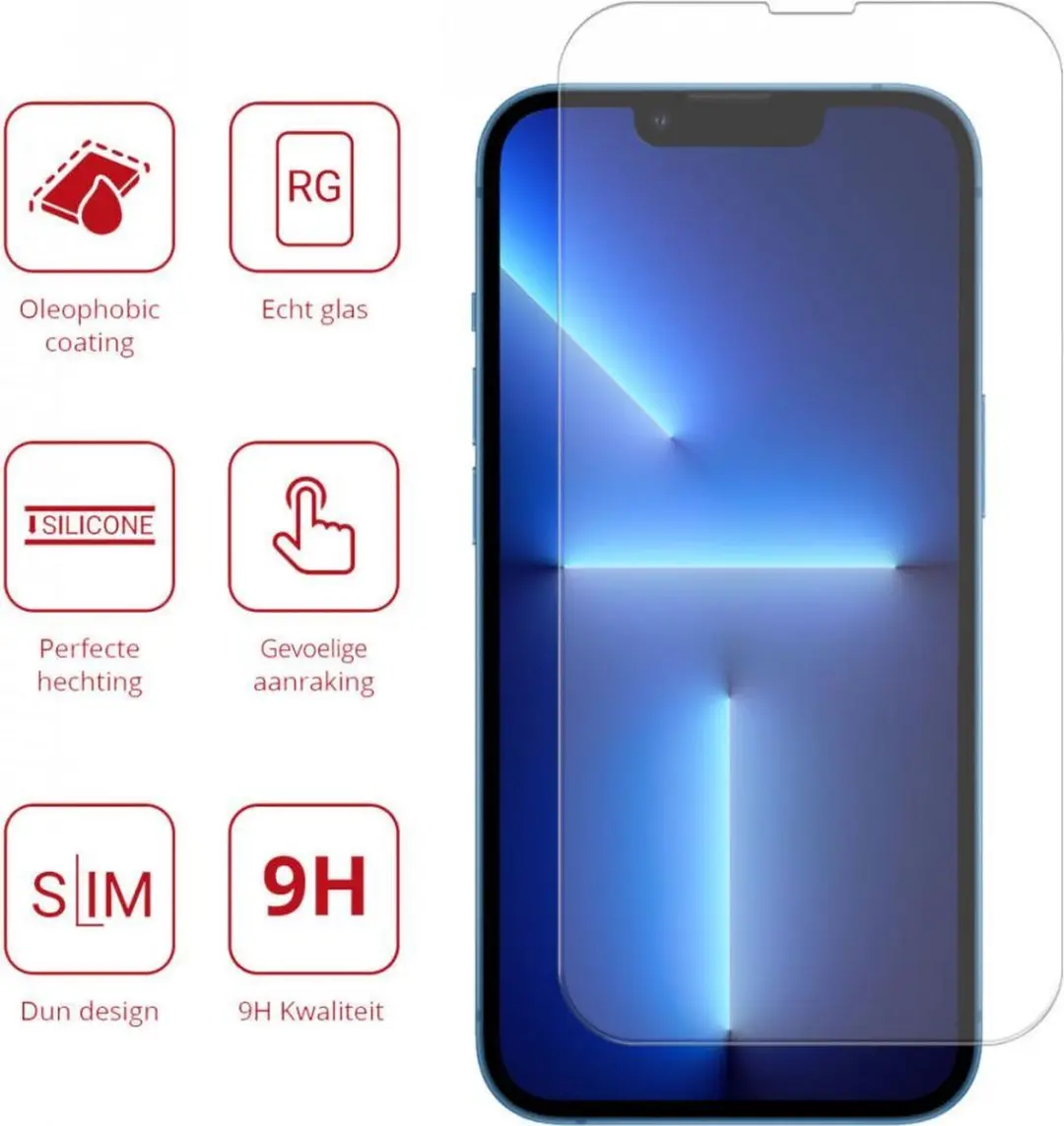 Rosso 9H Tempered Glass iPhone 13 Pro Max - 1 Stuk