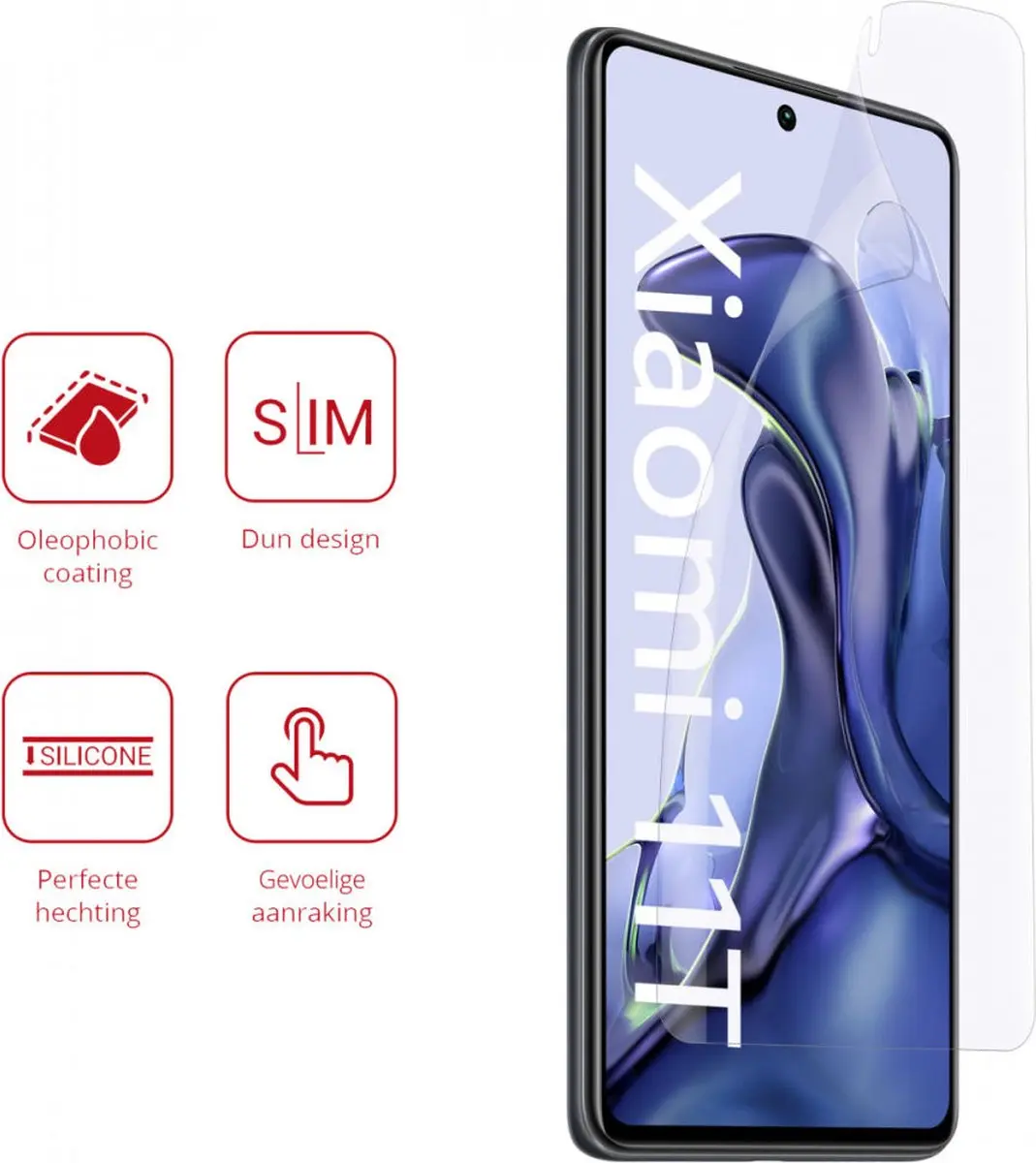 Rosso Screen Protector Ultra Clear - 2 Stuks - Xiaomi 11T/11T Pro