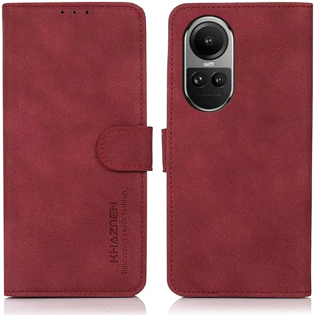 Khazneh Oppo Reno 10/10 Pro Wallet Hoesje - Rood