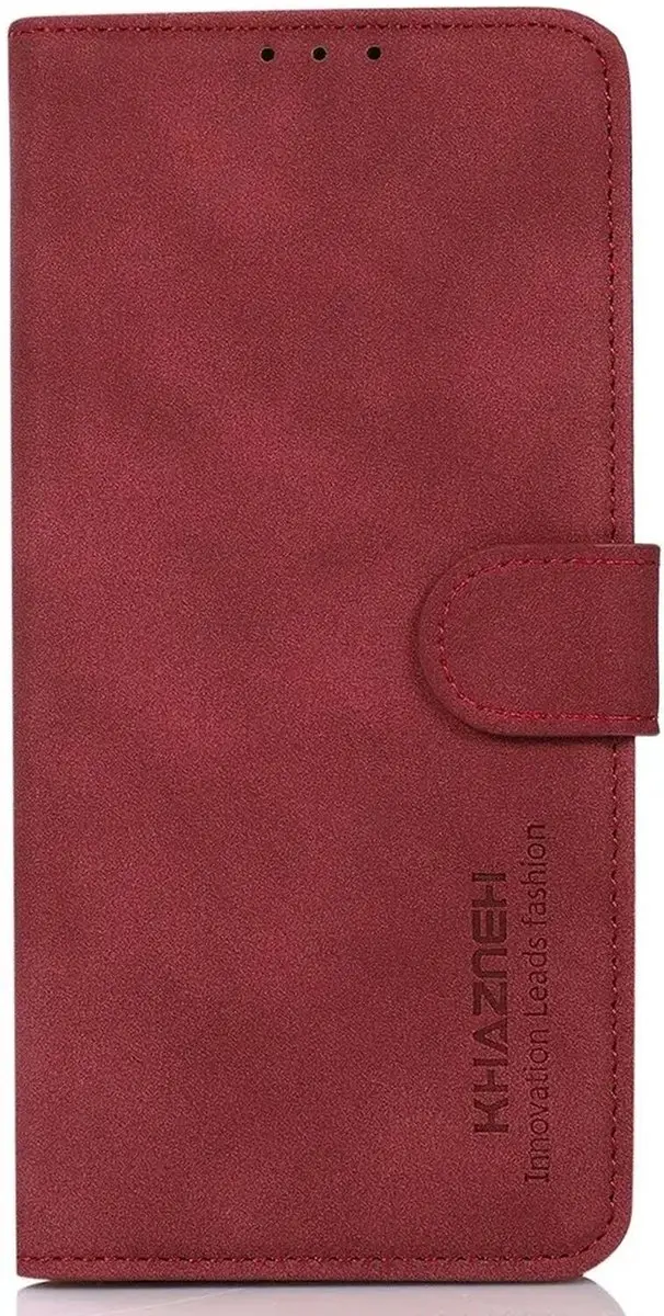 Khazneh Oppo Reno 10/10 Pro Wallet Hoesje - Rood - afbeelding 6 van 6